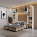 Combo Cama y Closet y Mesa de Noche Versa Duna 254x200cm para Colchón Doble 140 X 190 Cm - Camas y Cabeceros | Bylmo