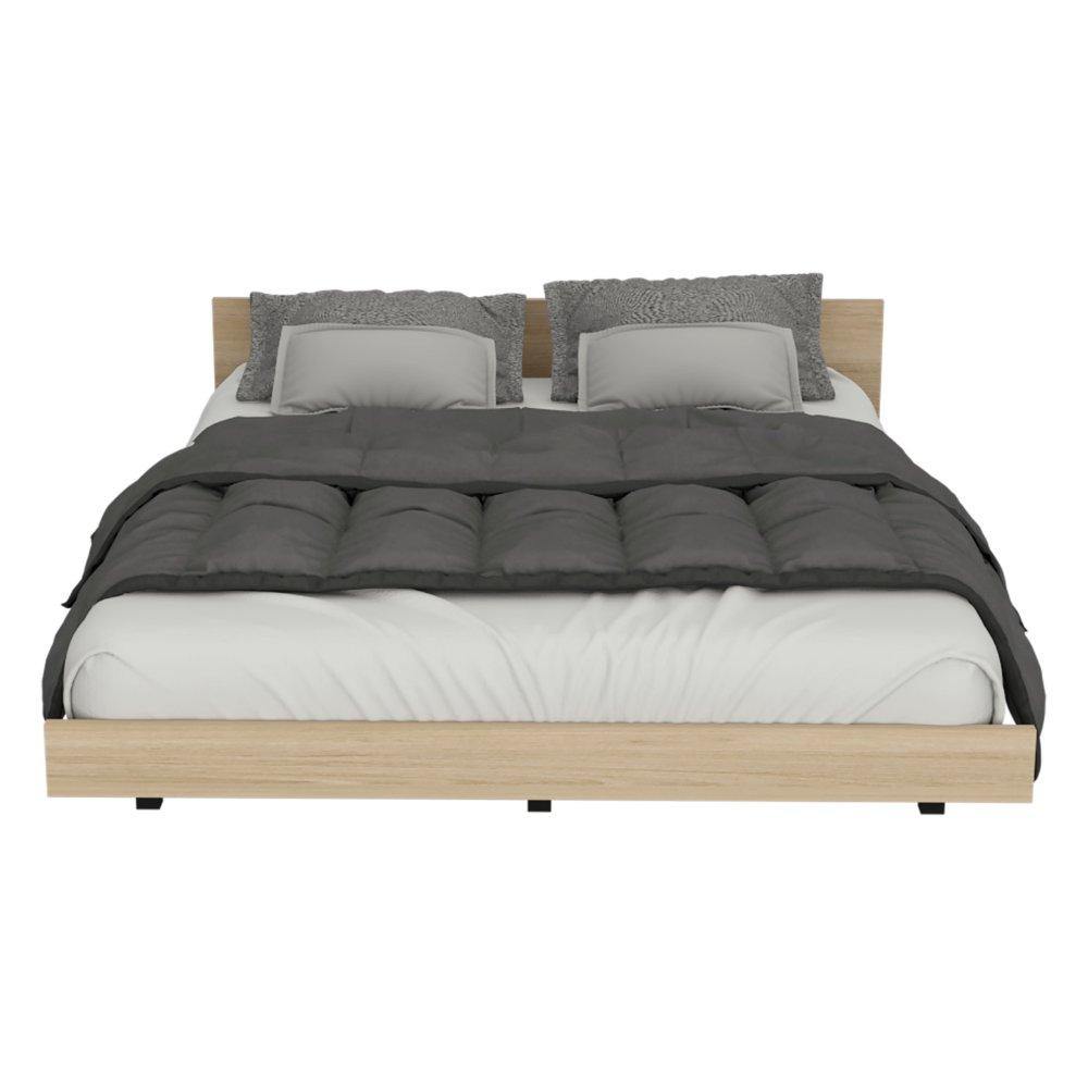 Cama Kaia Rovere 160x52cm para Colchón Doble 140 X 190 Cm con Cabecero - Camas | Bylmo