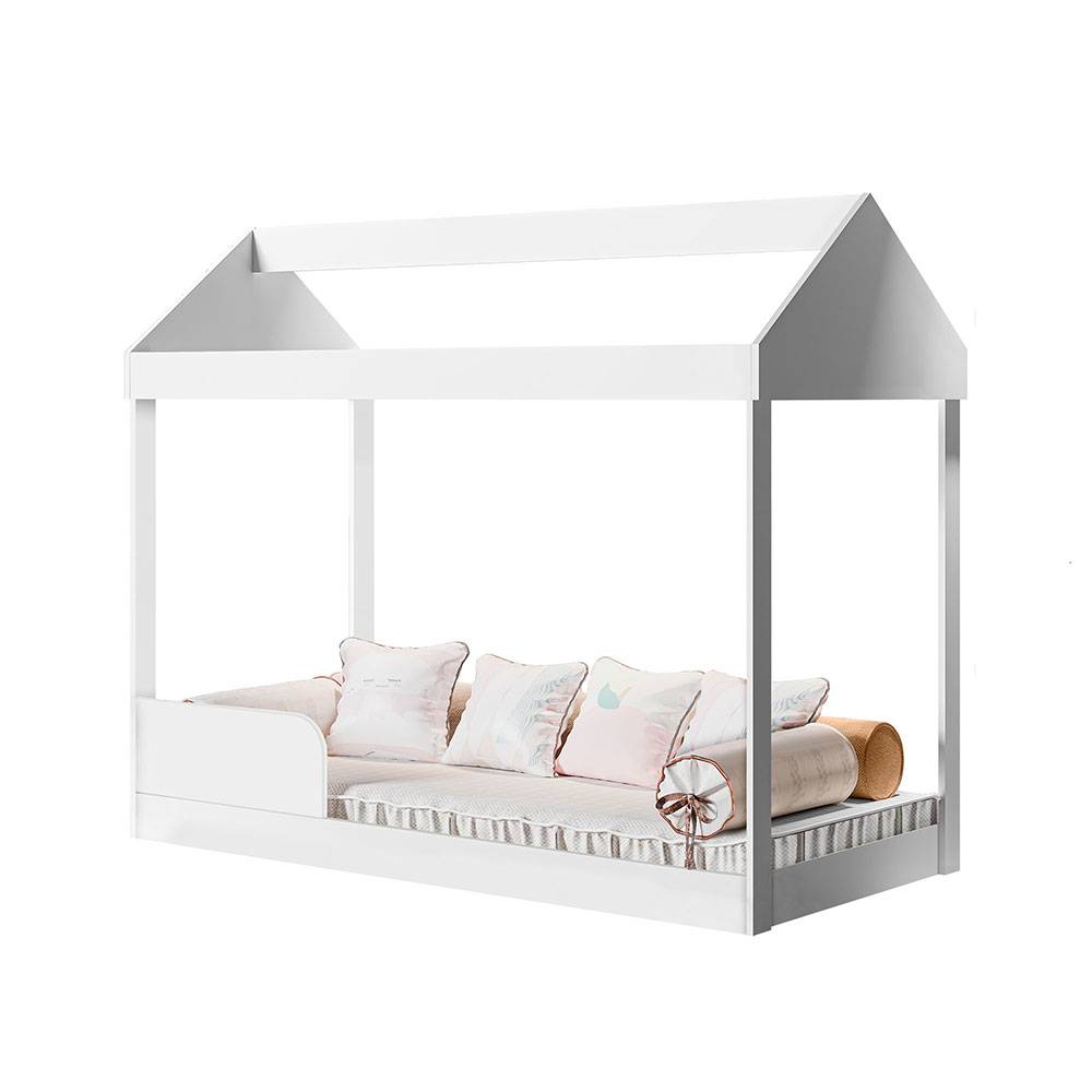 Cama Montessoriana Blanco 97x132.5cm para Colchón Sencillo 90 X 190 Cm - Camas | Bylmo