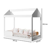 Cama Montessoriana Blanco 97x132.5cm para Colchón Sencillo 90 X 190 Cm - Camas | Bylmo
