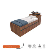 Cama Tarima Marriol Caramelo 97x96.5cm para Colchón Sencillo 90 X 190 Cm con Cabecero - Camas y Cabeceros | Bylmo