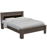 Cama Nápoles Doble 140 cm Coñac y Wengue - Camas | Bylmo