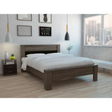 Cama Nápoles Doble 140 cm Coñac y Wengue - Camas | Bylmo