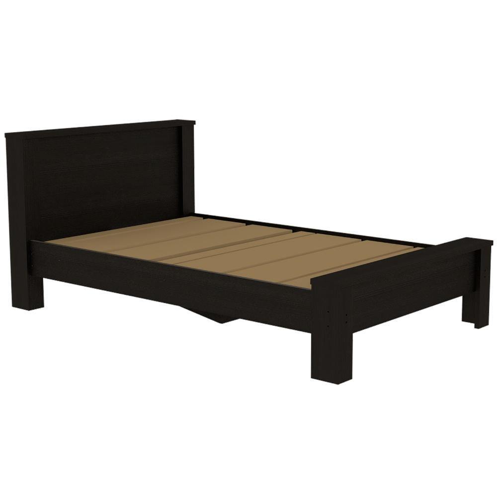 Cama Nápoles Semidoble 120 cm Wengue - Camas | Bylmo