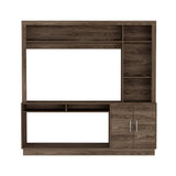 Centro de Entretenimiento Cantabria Coñac 180x180cm Para TV Hasta 55 Pulgadas con Un Cajón - Muebles para TV | Bylmo