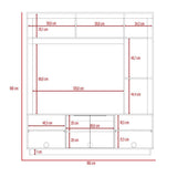 Centro de Entretenimiento San Pedro Coñac 160 cm con Dos Puertas - Muebles para TV | Bylmo