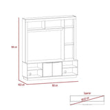 Centro de Entretenimiento San Pedro Coñac 160 cm con Dos Puertas - Muebles para TV | Bylmo
