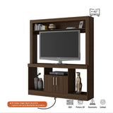 Centro de Entretenimiento Baden Chocolate 143 cm con Dos Puertas - Muebles para TV | Bylmo