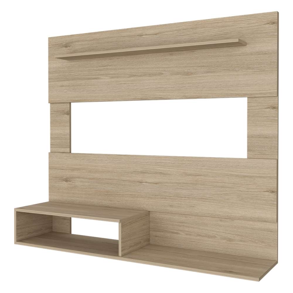 Panel de TV Beijing Rovere 140x120cm Para TV Hasta 55 Pulgadas sin Cajones - Muebles para TV | Bylmo