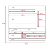 Centro de Entretenimiento Ravena Miel y Plomo 180 cm con Dos Puertas - Muebles para TV | Bylmo