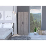 Closet Ambery Ceniza 80x180cm con 1 Cajones con 1 Entrepaños - Closets | Bylmo