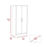 Closet Ambery Ceniza 80x180cm con 1 Cajones con 1 Entrepaños - Closets | Bylmo