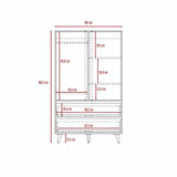 Closet Almería Siena 100 cm con Dos Puertas y Dos Cajones - Closets | Bylmo