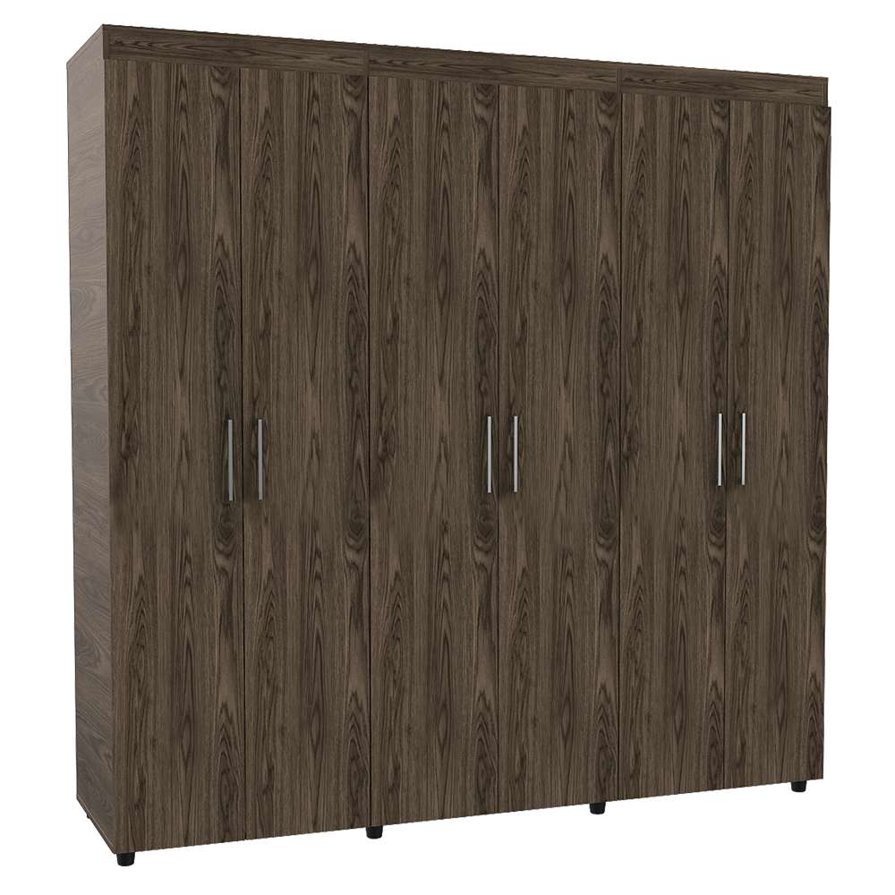 Closet Amatista Coñac y Blanco 180x181.5cm con 2 Cajones con 2 Entrepaños - Closets | Bylmo