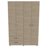 Closet Ankora Rovere 120 cm con Cuatro Puertas y Dos Cajones - Closets | Bylmo