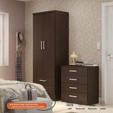 Closet Samsun Chocolate 60 cm con Dos Puertas y Dos Cajones - Closets | Bylmo