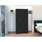 Closet Aural Wengue 90 cm con Entrepaños y Colgadero - Closets | Bylmo