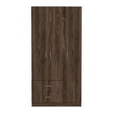 Closet Austral Coñac 90x180cm con 2 Cajones con 3 Entrepaños - Closets | Bylmo