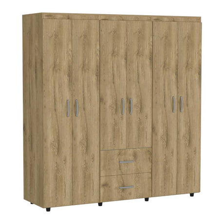 Closet Bariloche Macadamia 170x180cm con 2 Cajones con 4 Entrepaños - Closets | Bylmo