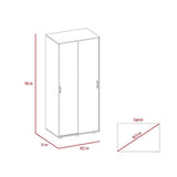 Closet Belfort Blanco 80 cm con Dos Puertas - Closets | Bylmo