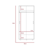 Closet Belfort Blanco 80 cm con Dos Puertas - Closets | Bylmo