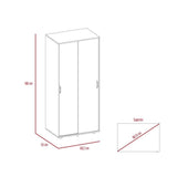 Closet Belfort Wengue 80 cm con Dos Puertas - Closets | Bylmo