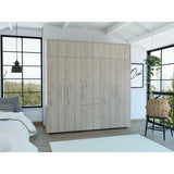 Closet Bigaf Ceniza 200 cm con Siete Puertas y Tres Cajones - Closets | Bylmo