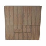Closet D y B Amaretto 200 cm con Cajones, Puertas, Colgadero y Entrepaños - Closets | Bylmo