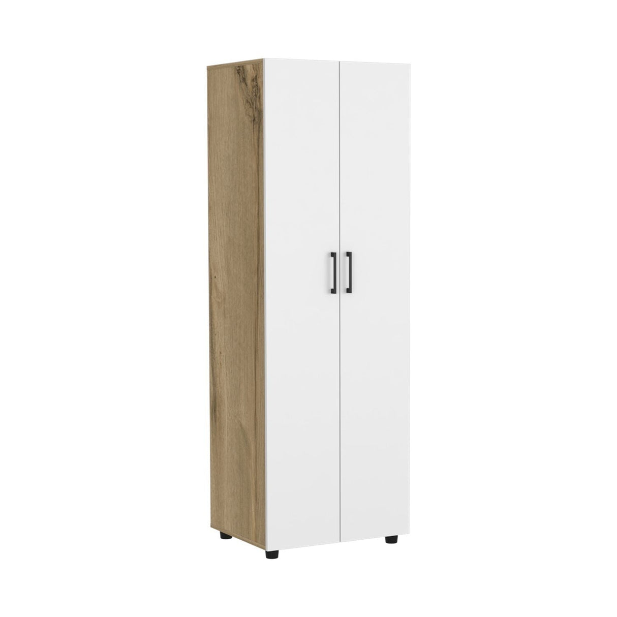 Closet Eter Blanco 60 cm con Dos Puertas, Entrepaños y Colgadero - Closets | Bylmo