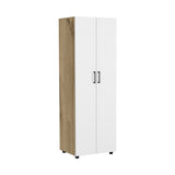 Closet Eter Blanco 60 cm con Dos Puertas, Entrepaños y Colgadero - Closets | Bylmo
