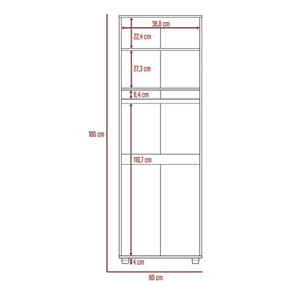 Closet F60 Rovere 60 cm con Dos Puertas - Closets | Bylmo