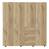 Closet Harlem Duna 180 cm con Cuatro Puertas y Tres Cajones - Closets | Bylmo