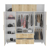Closet Hogar Basic Duna 200 cm con Dos Cajones y Colgadero de Ropa - Closets | Bylmo