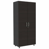 Closet Hogar Basic Wengue 80 cm Con Colgadero de Ropa y Entrepaños - Closets | Bylmo