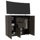 Closet Letna Coñac 140 cm con Tres Puertas y Dos Cajones - Closets | Bylmo