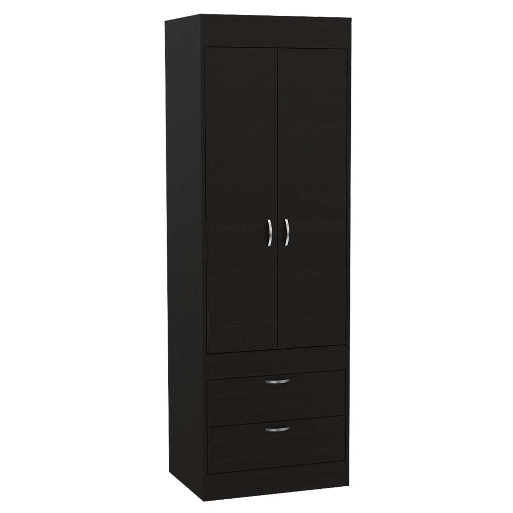 Closet Lisboa Wengue 59.2x179cm con 2 Cajones sin Entrepaños - Closets | Bylmo