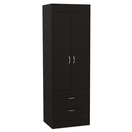 Closet Lisboa Wengue 59.2x179cm con 2 Cajones sin Entrepaños - Closets | Bylmo