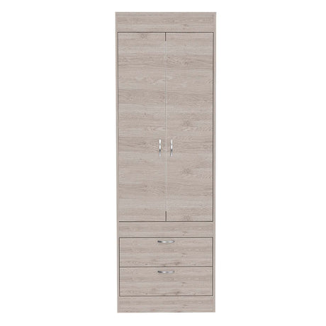 Closet Lisboa Ceniza 59x179cm con 2 Cajones sin Entrepaños - Closets | Bylmo