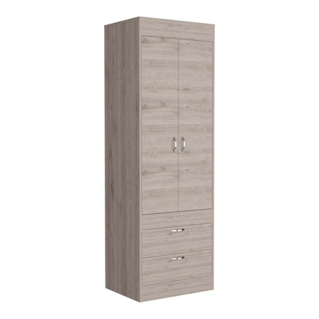 Closet Lisboa Ceniza 59x179cm con 2 Cajones sin Entrepaños - Closets | Bylmo