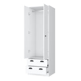Closet Blanco 59x179cm con 2 Cajones sin Entrepaños - Closets | Bylmo
