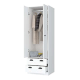 Closet Blanco 59x179cm con 2 Cajones sin Entrepaños - Closets | Bylmo