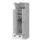 Closet Blanco 59x179cm con 2 Cajones con 1 Entrepaños - Closets | Bylmo