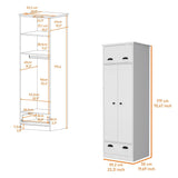 Closet Blanco 59x179cm con 2 Cajones con 1 Entrepaños - Closets | Bylmo