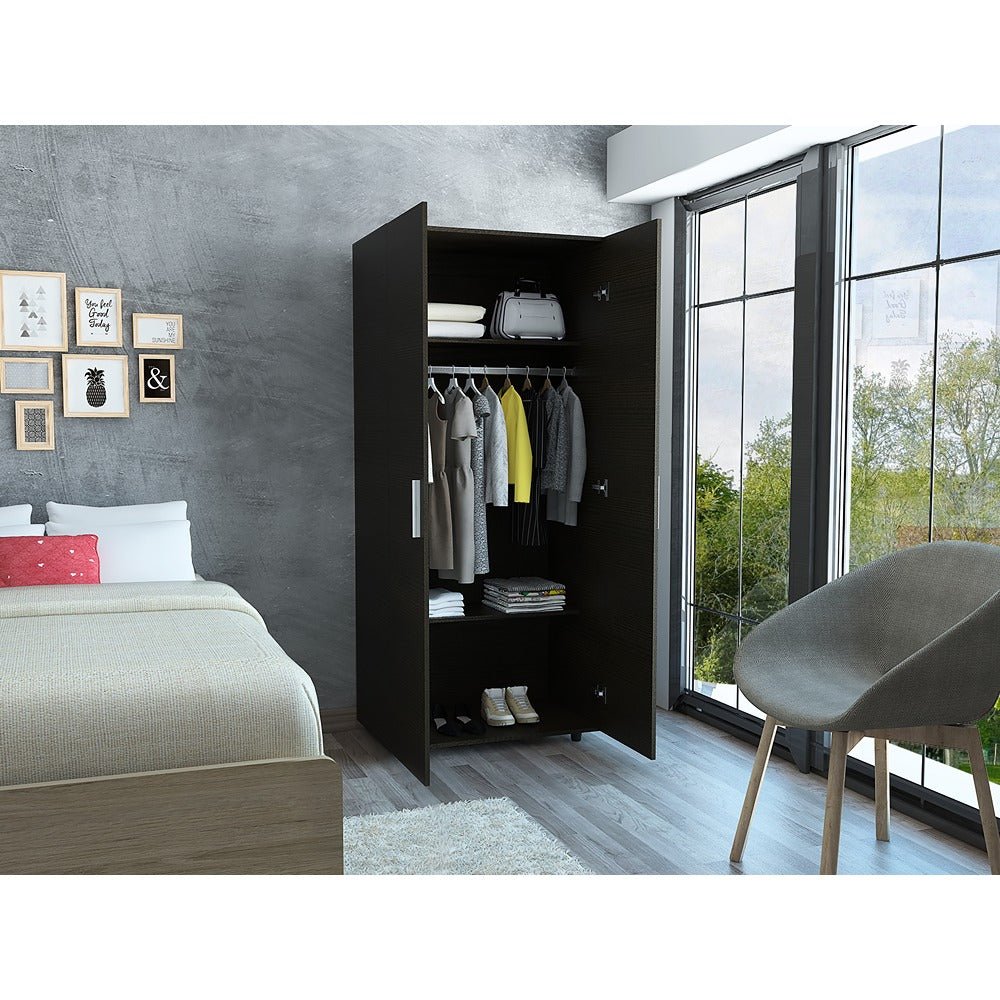 Closet Madrid Wengue 80 cm con Dos Puertas - Closets | Bylmo