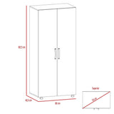 Closet Madrid Wengue 80 cm con Dos Puertas - Closets | Bylmo