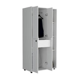 Closet Misuri Blanco 182 cm Con Colgadero de Ropa y Un Cajón - Closets | Bylmo