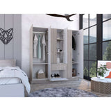 Closet Mitú Ceniza 162 cm con Siete Puertas y un Cajón - Closets | Bylmo
