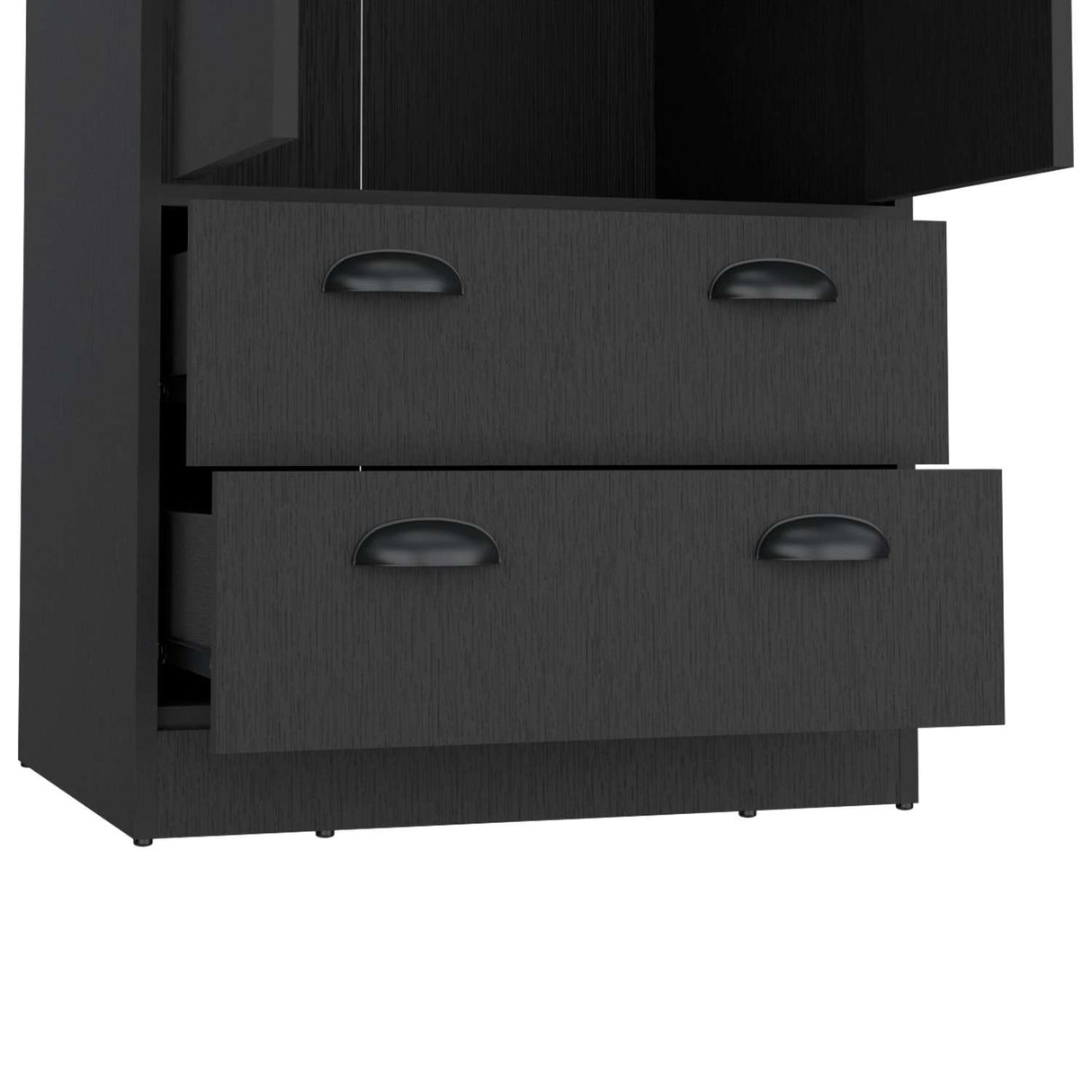 Closet Wengue 59x179cm con 2 Cajones sin Entrepaños y Dos puertas - Closets | Bylmo
