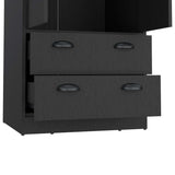 Closet Wengue 59x179cm con 2 Cajones sin Entrepaños y Dos puertas - Closets | Bylmo