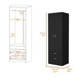 Closet Nocturne Wengue 59 cm con Dos Puertas y Un Cajón - Closets | Bylmo